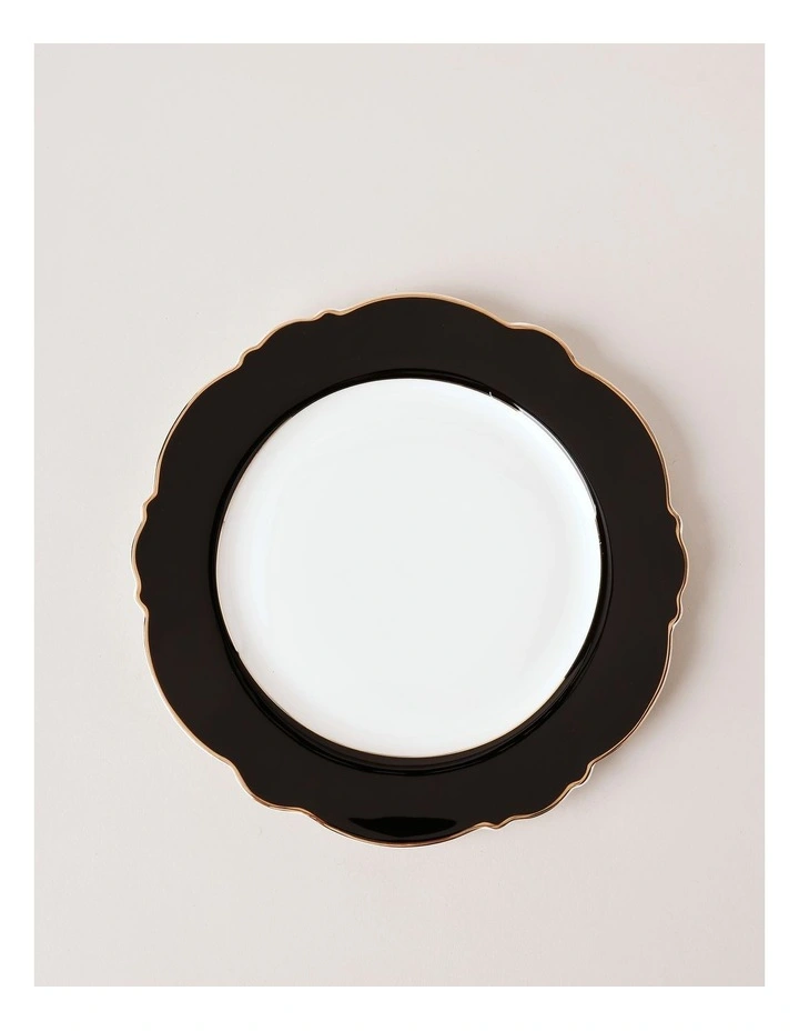 Raven Dinner Plate in Black/Gold image 2