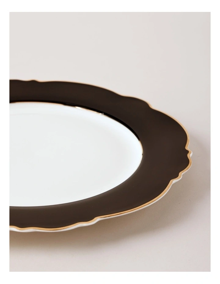 Raven Dinner Plate in Black/Gold image 3