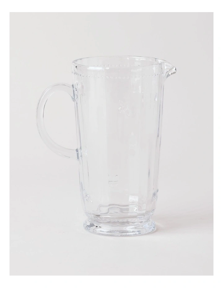 Honey Bee Pressed Glass Jug in Clear image 1