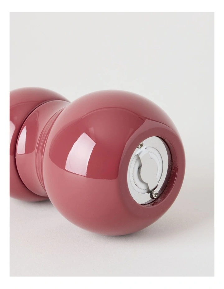 Bubble Salt or Pepper Mill 14cm in Burgundy image 2