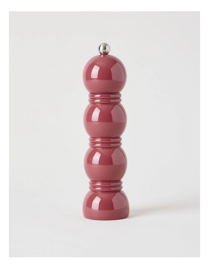 Bubble Salt or Pepper Mill 20cm Burgundy image 1