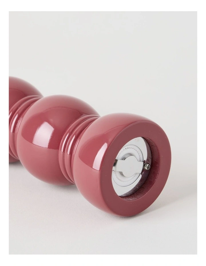 Bubble Salt or Pepper Mill 20cm Burgundy image 2