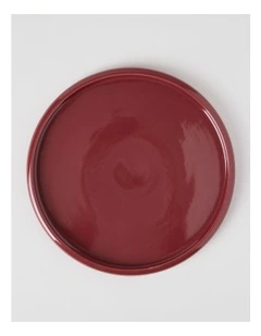 Bubble Dinner Plate in Burgundy