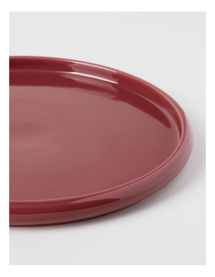 Bubble Dinner Plate in Burgundy image 3