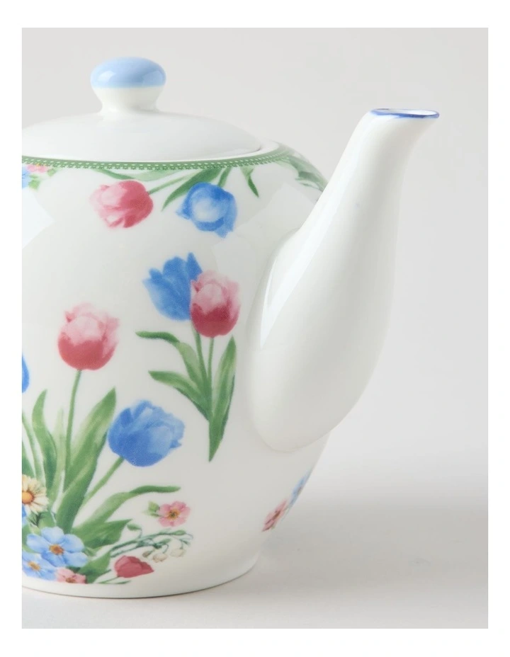 Tulips Teapot in Multi image 4