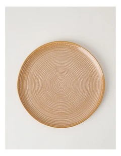 Desert Flower Dinner Plate in Rust