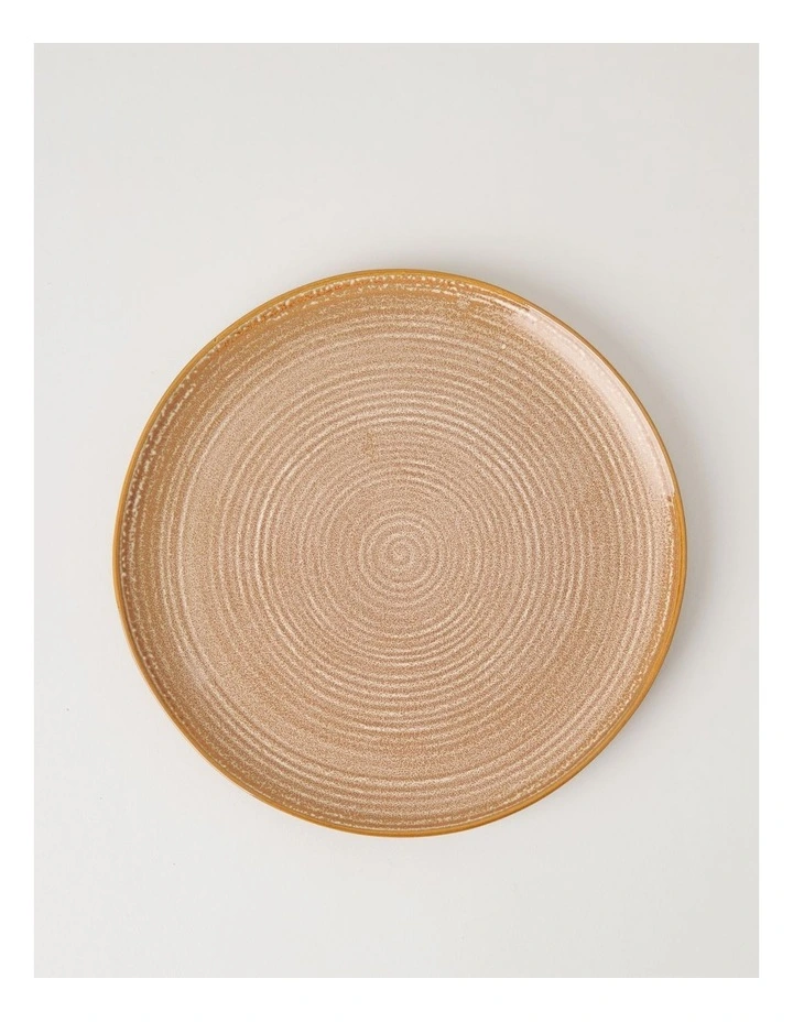 Desert Flower Dinner Plate in Rust image 1
