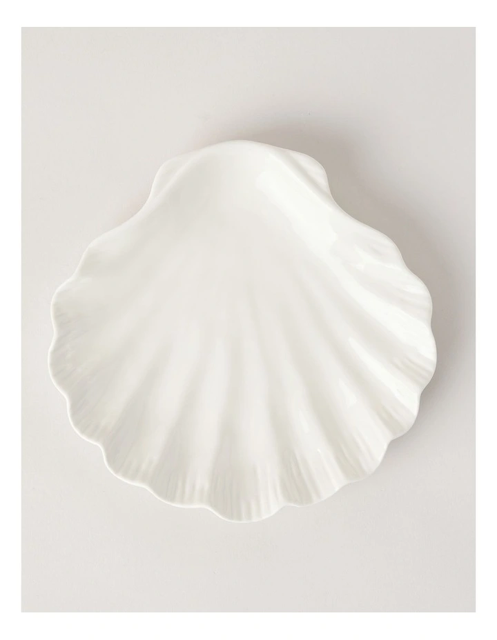 Nautilus Plate 21.5cm in White image 1