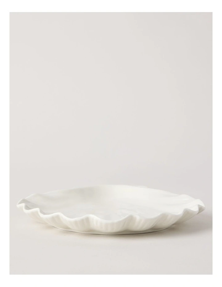 Nautilus Plate 21.5cm in White image 3