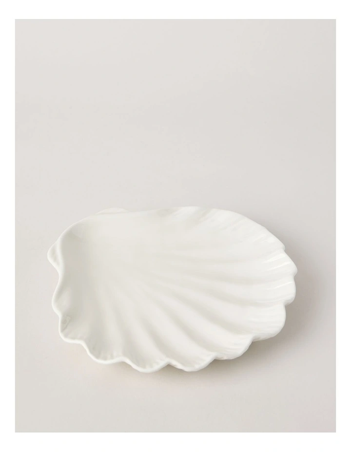 Nautilus Plate 21.5cm in White image 4