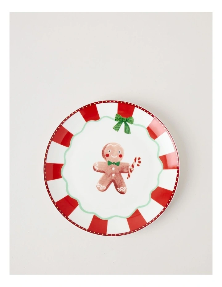 Festive Treats Side Plate in Gingerbread image 1