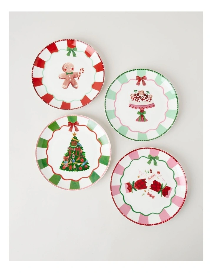 Festive Treats Side Plate in Gingerbread image 4