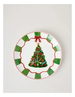 Festive Treats Side Plate in Christmas Tree
