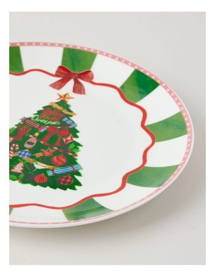 Festive Treats Side Plate in Christmas Tree image 3