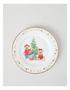 2026 Charity Bear Dessert Plate in Multi: 20.5cm