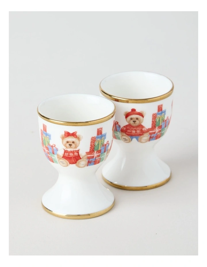2026 Charity Bear Egg Cup Set of 2 in Multi image 2