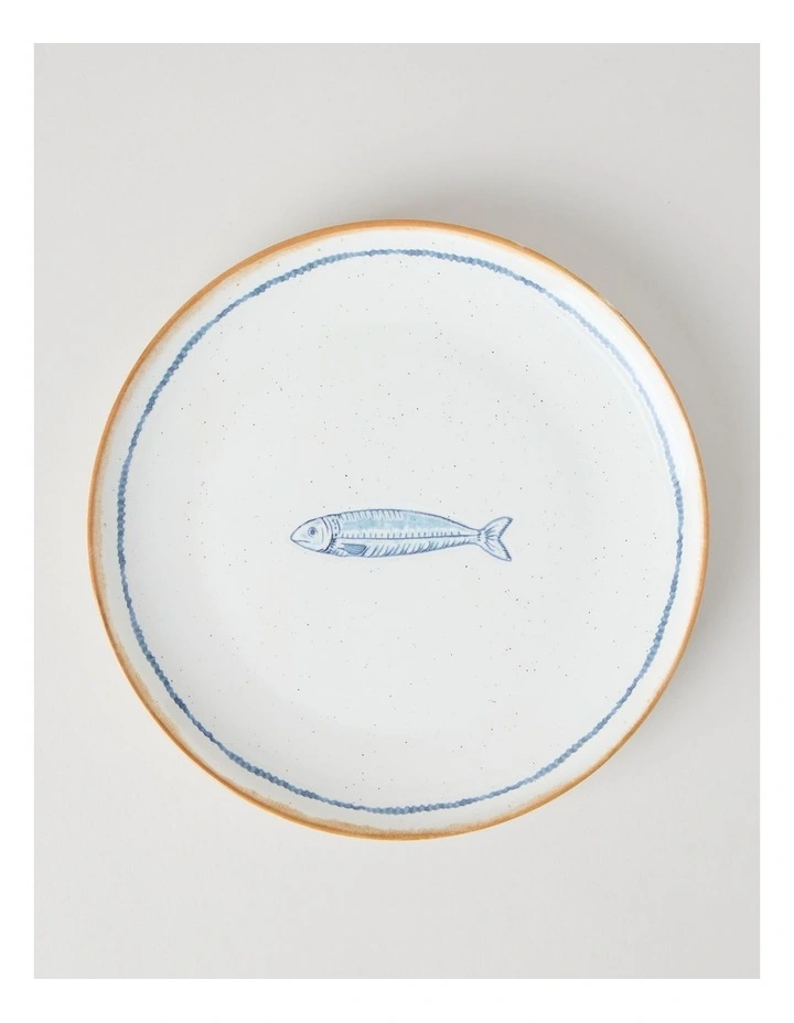 Pisces Dinner Plate in White image 1