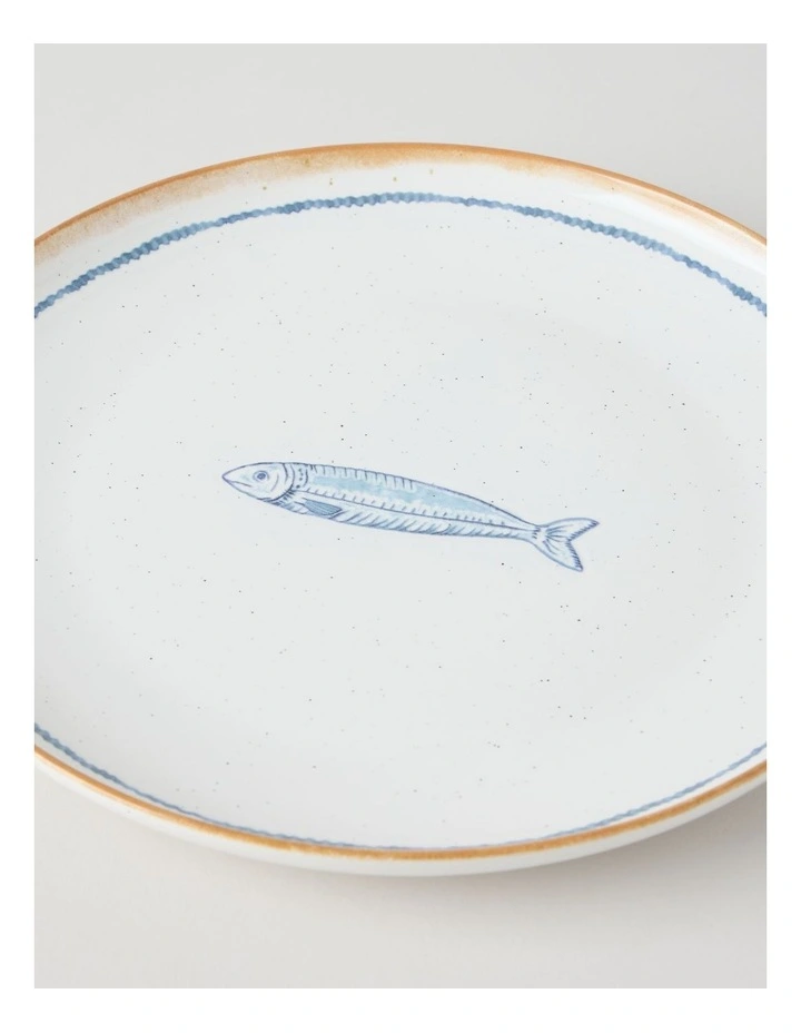 Pisces Dinner Plate in White image 2