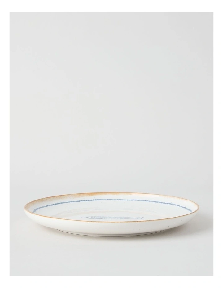 Pisces Dinner Plate in White image 3