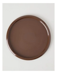 Bubble Dinner Plate in Brown
