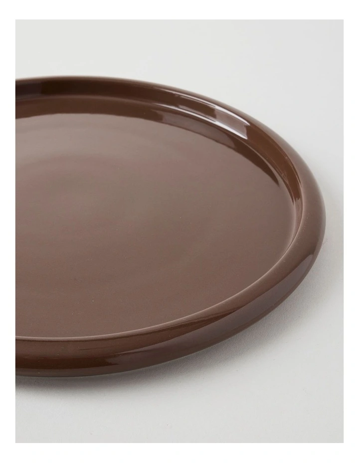 Bubble Dinner Plate in Brown image 2