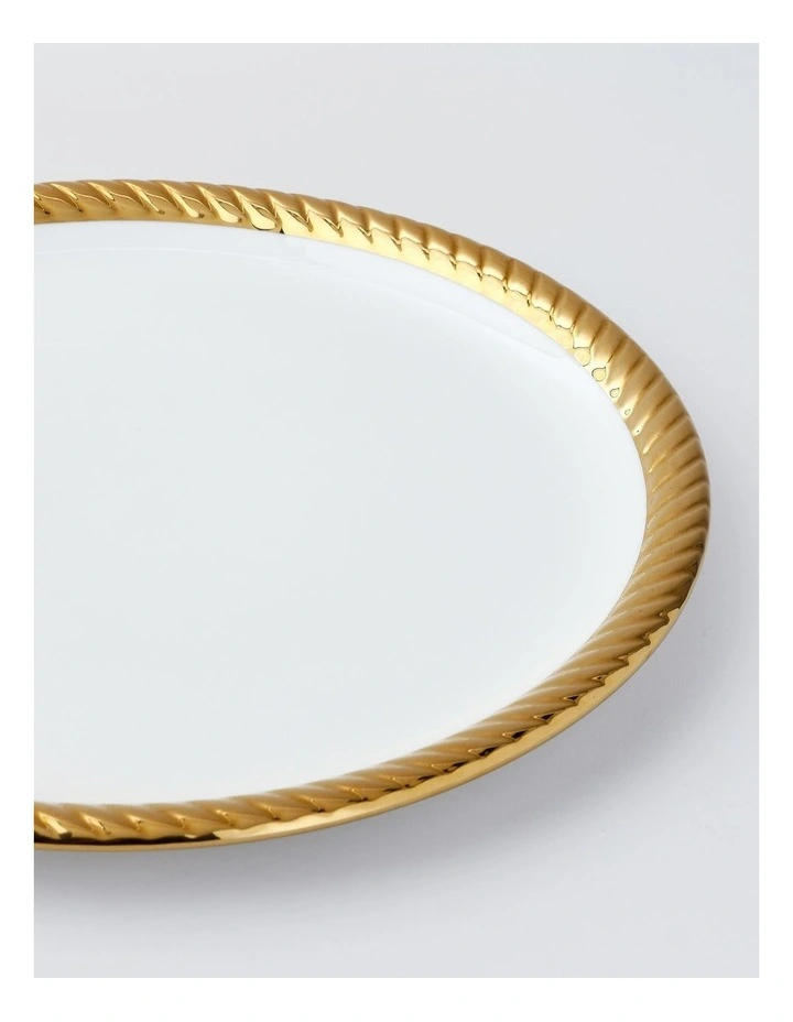 Rope Dinner Plate Gold image 3