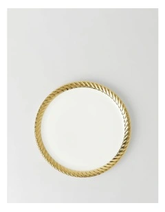 Gold Rope Side Plate White