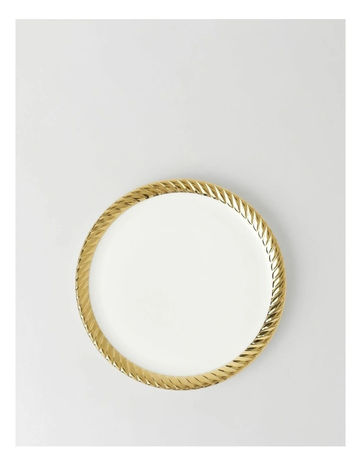 Gold Rope Side Plate White image 1