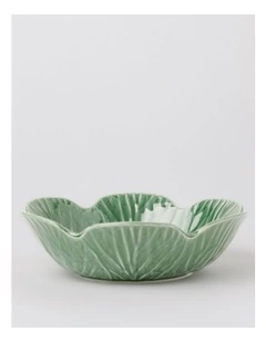 Cabbage Serving Bowl in Green
