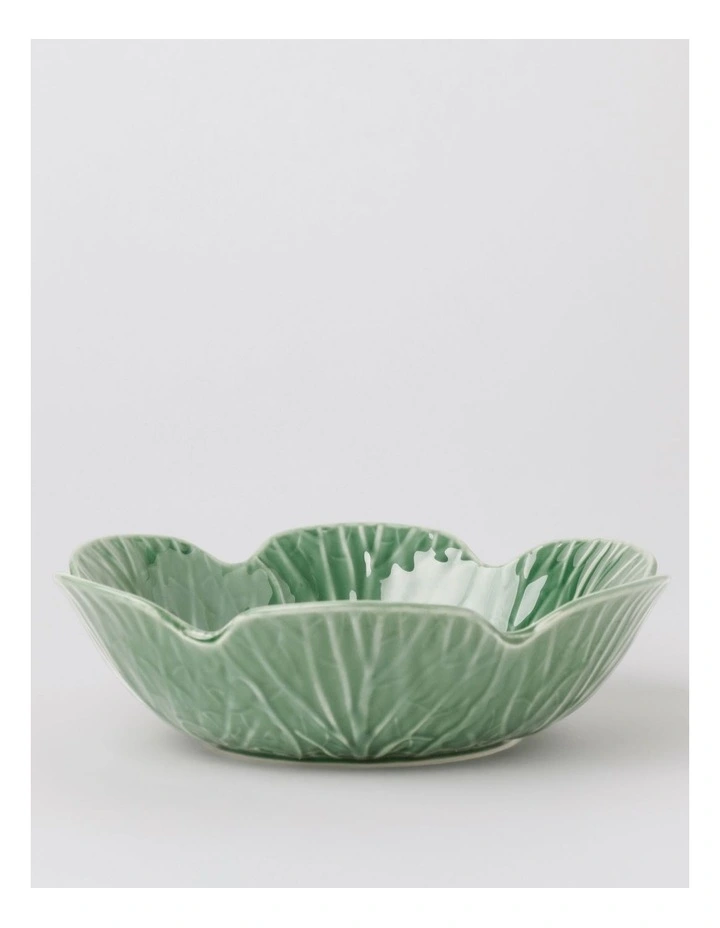 Cabbage Serving Bowl in Green image 1
