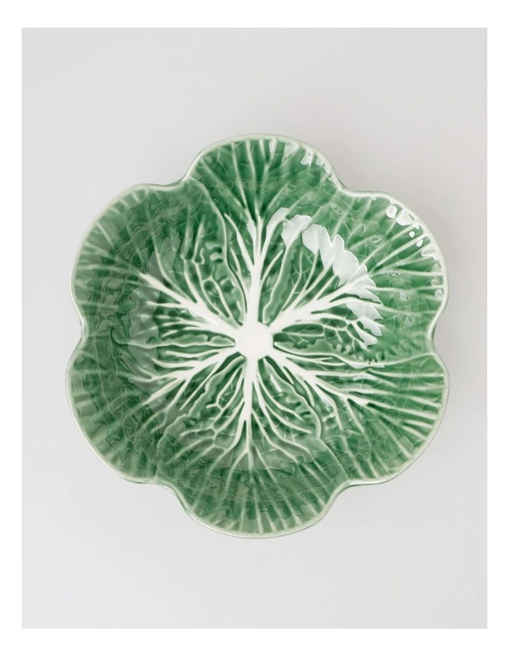 Cabbage Serving Bowl in Green image 4