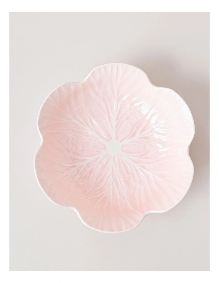 Cabbage Serving Bowl in Pink image 2