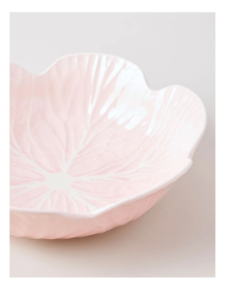 Cabbage Serving Bowl in Pink image 4