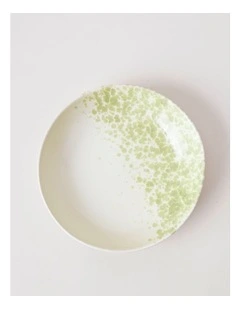 Hinterland Serving Bowl in White/Green