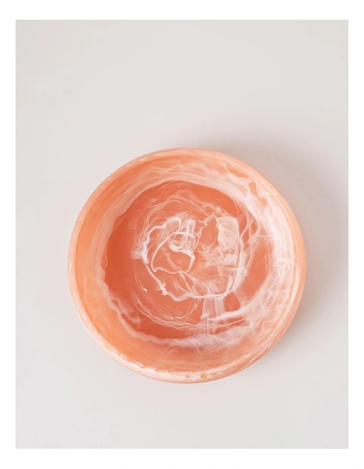 Pastel Brights Round Deep Salad Bowl in Peach image 2