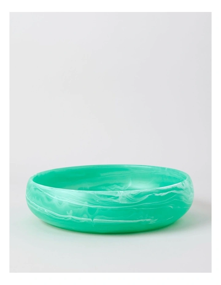 Pastel Brights Round Deep Salad Bowl in Teal image 1