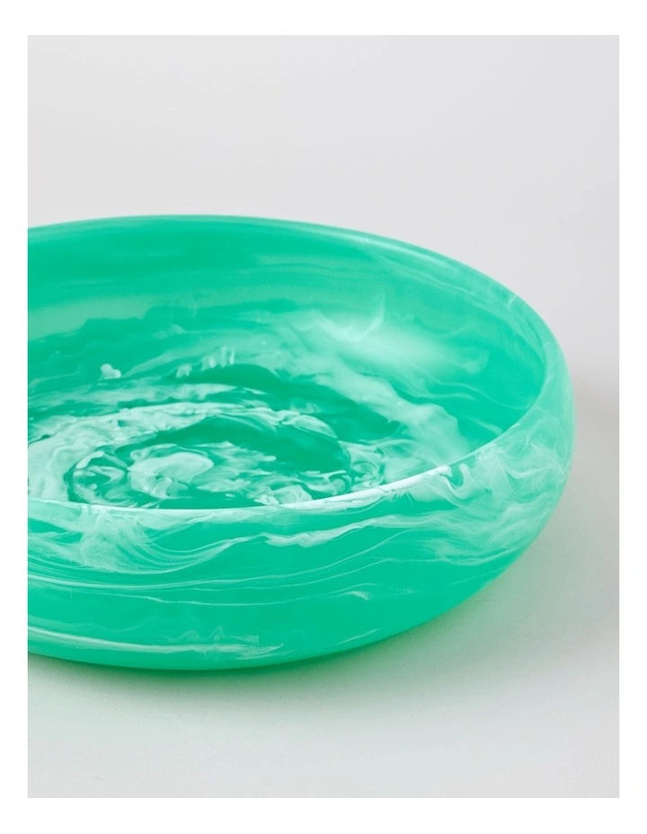 Pastel Brights Round Deep Salad Bowl in Teal image 3
