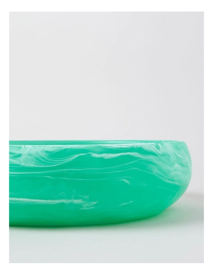 Pastel Brights Round Deep Salad Bowl in Teal image 4