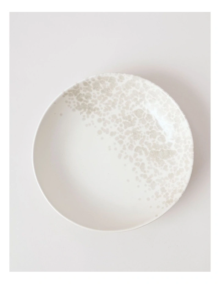 Hinterland Serving Bowl in White/Taupe image 1