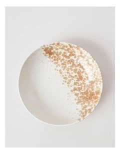 Hinterland Serving Bowl in White/Earth