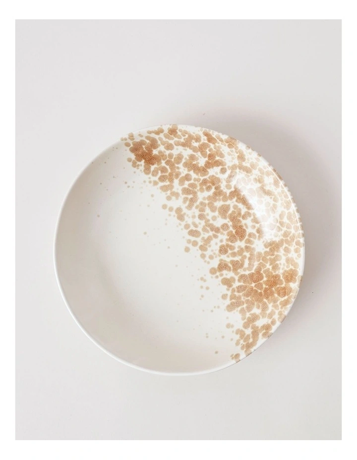 Hinterland Serving Bowl in White/Earth image 1