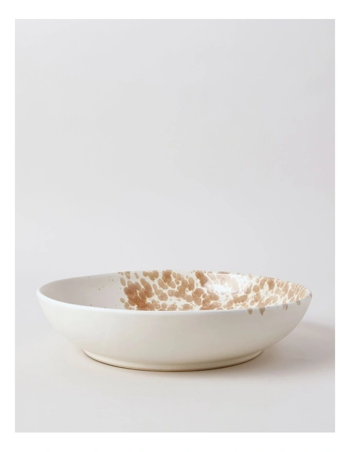 Hinterland Serving Bowl in White/Earth image 2