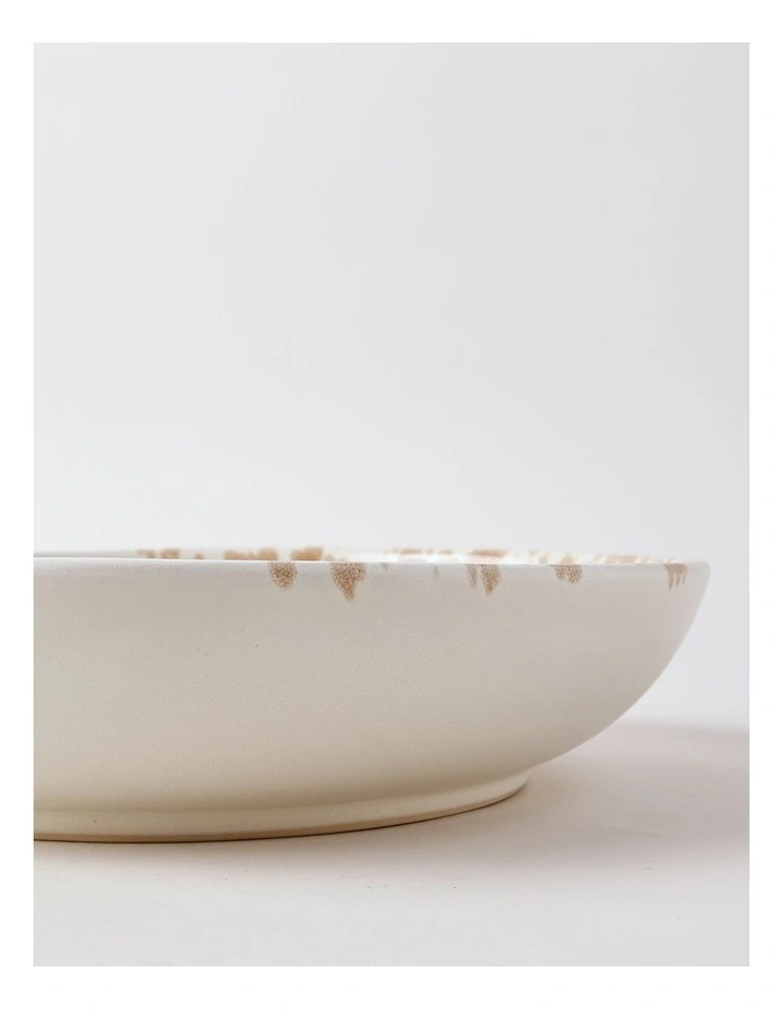 Hinterland Serving Bowl in White/Earth image 3