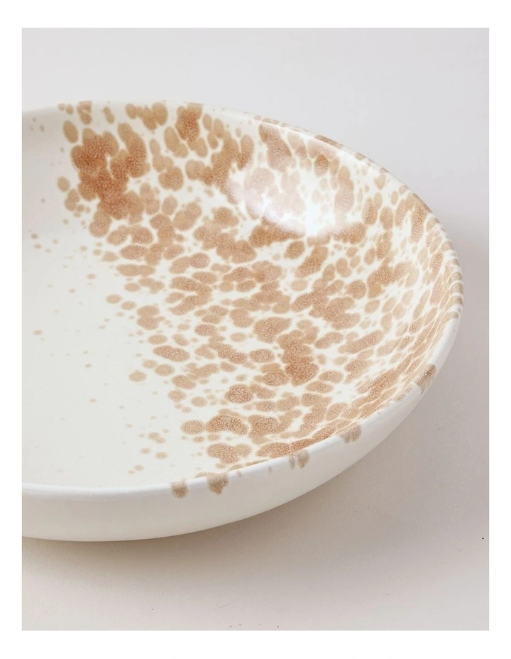 Hinterland Serving Bowl in White/Earth image 4