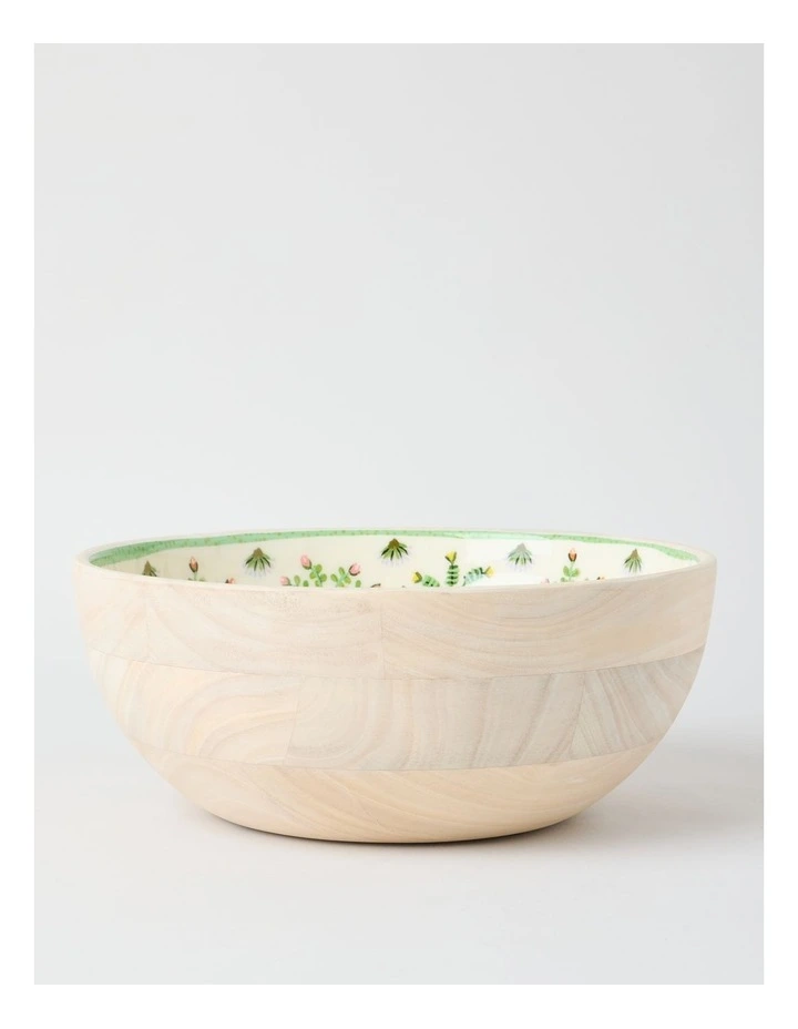 Artists of Ampilatwatja x Art Series Desert Flowers Serving Dish 30cm by Latoya Ngwarraye Petrick image 1