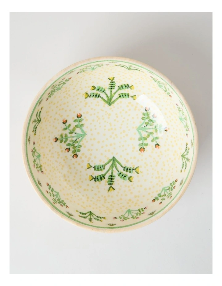 Artists of Ampilatwatja x Art Series Desert Flowers Serving Dish 30cm by Latoya Ngwarraye Petrick image 2