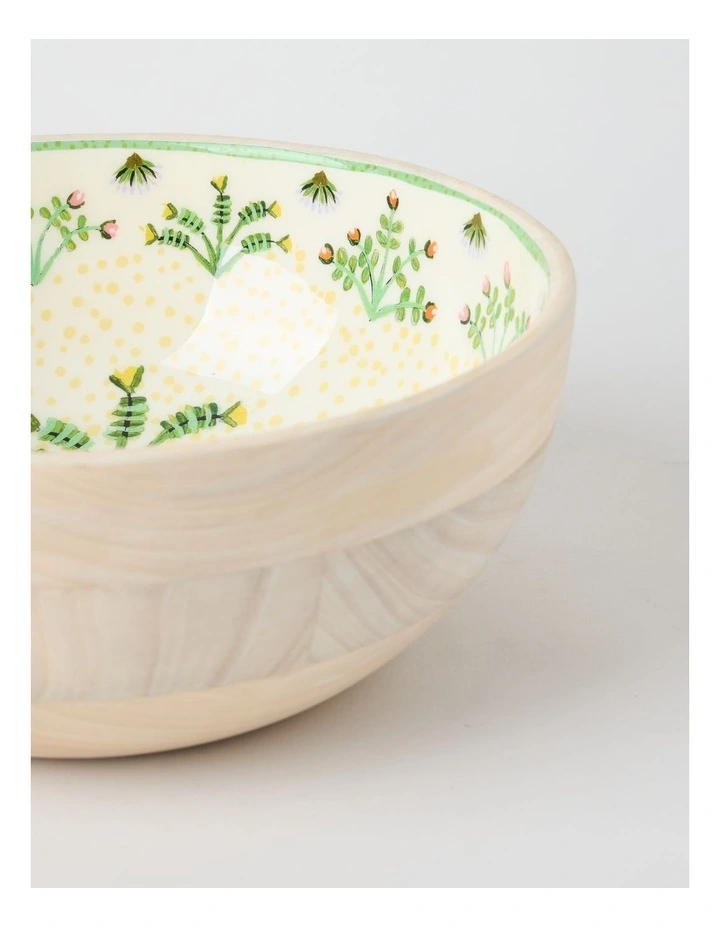 Artists of Ampilatwatja x Art Series Desert Flowers Serving Dish 30cm by Latoya Ngwarraye Petrick image 3
