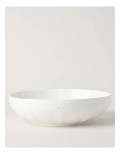 Bella Scalloped Serving Bowl 29cm in White