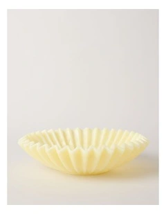 Pastel Brights Wavy Large Fruit Bowl 33.5cm in Yellow