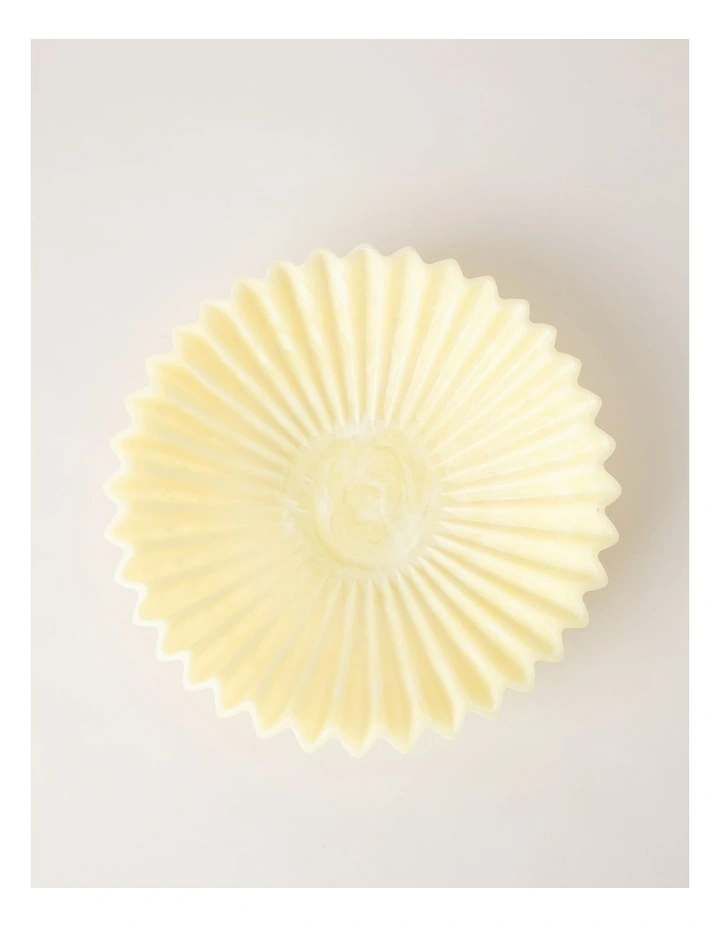 Pastel Brights Wavy Large Fruit Bowl 33.5cm in Yellow image 3